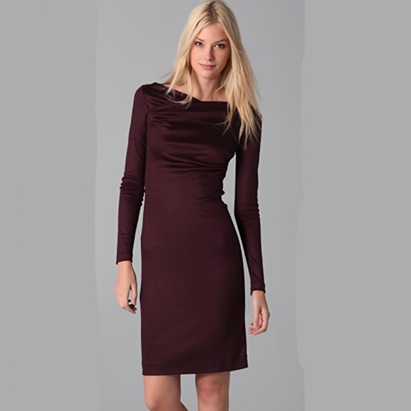 DVF ‘Alora’ plum colored dress - Picture 4 of 9